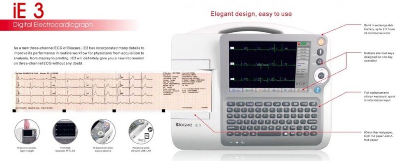 Biocare EKG přístroj ECG IE 3