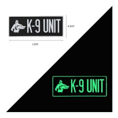 Nášivka Velcro 3D K9 UNIT luminiscenční