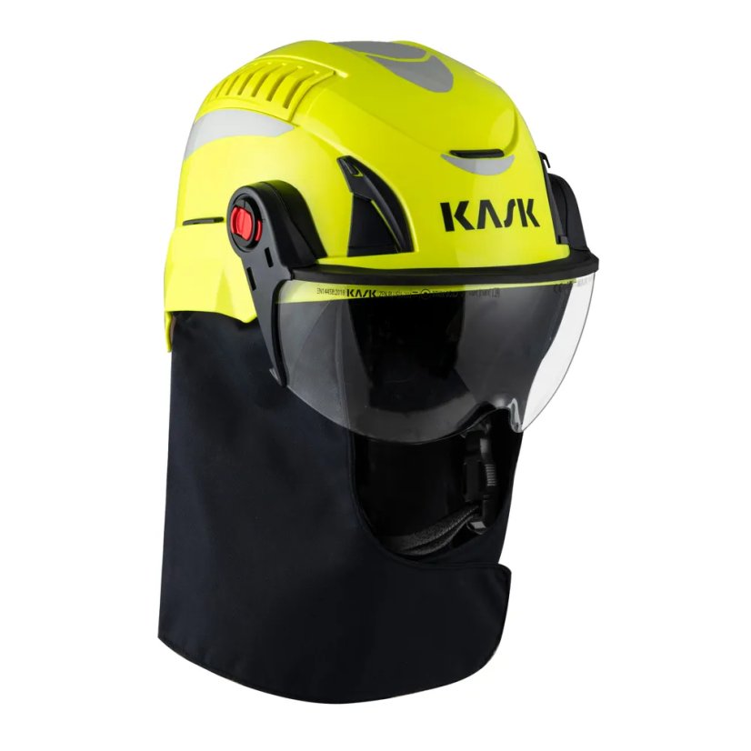 KASK QUANTUM CABRIO GEN2 - Barva: YELLOW FLUO/RED (žlutá fluorescenční/červená)