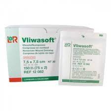 Vliwasoft – sterilní komprese 7,5 x 7,5 (2 ks) exp. 31.12.2025