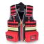 E-VEST'S - záchranářská vesta (přišité přední kapsy) - Velikost: S/M červená
