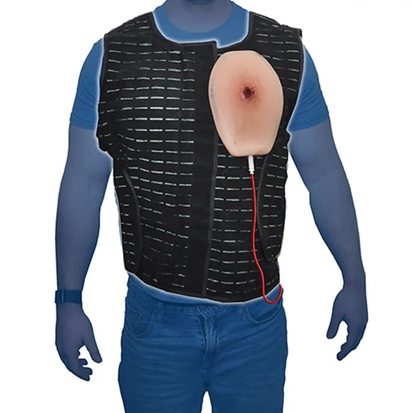 TRUECLOT Chest Seal Application Trainer (CSAT) -  trenažér pneumotoraxu