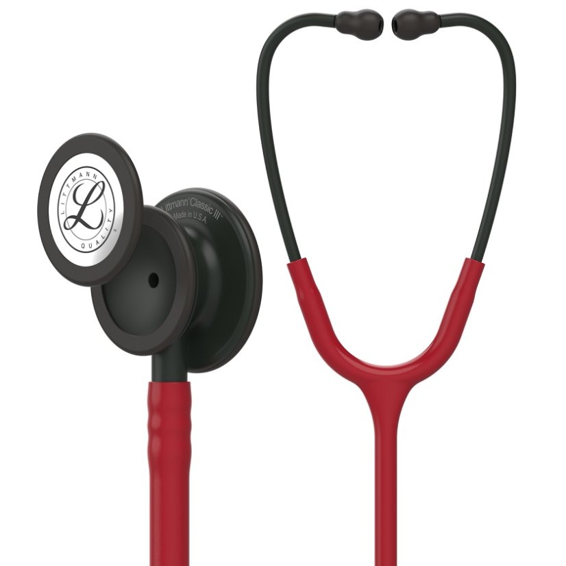 Stetoskop Littmann Classic III - Barva: BURGUNDY & BLACK (burgundská & černý snímač)
