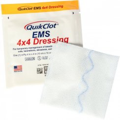 QuikClot EMS 4"x4" Dressing - hemostatické krytí