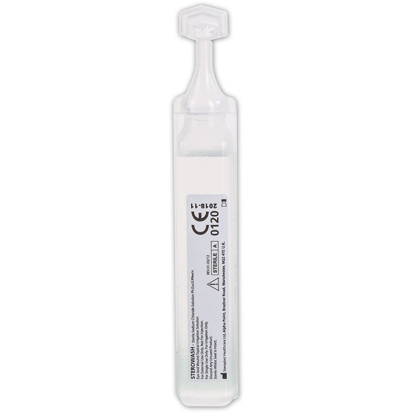 Sterowash 20 ml - výplach očí v ampulích