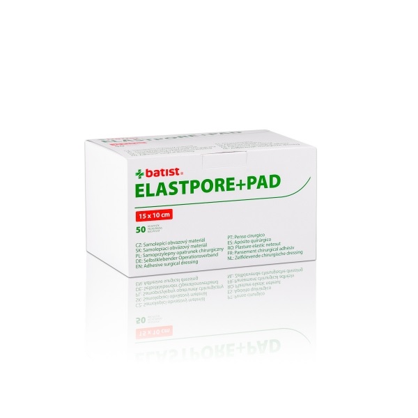 ELASTPORE+PAD - sterilní krytí na rány - Rozměry: 10 cm x 10 cm
