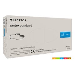 Rukavice SANTEX LATEX - latexové rukavice 100 ks