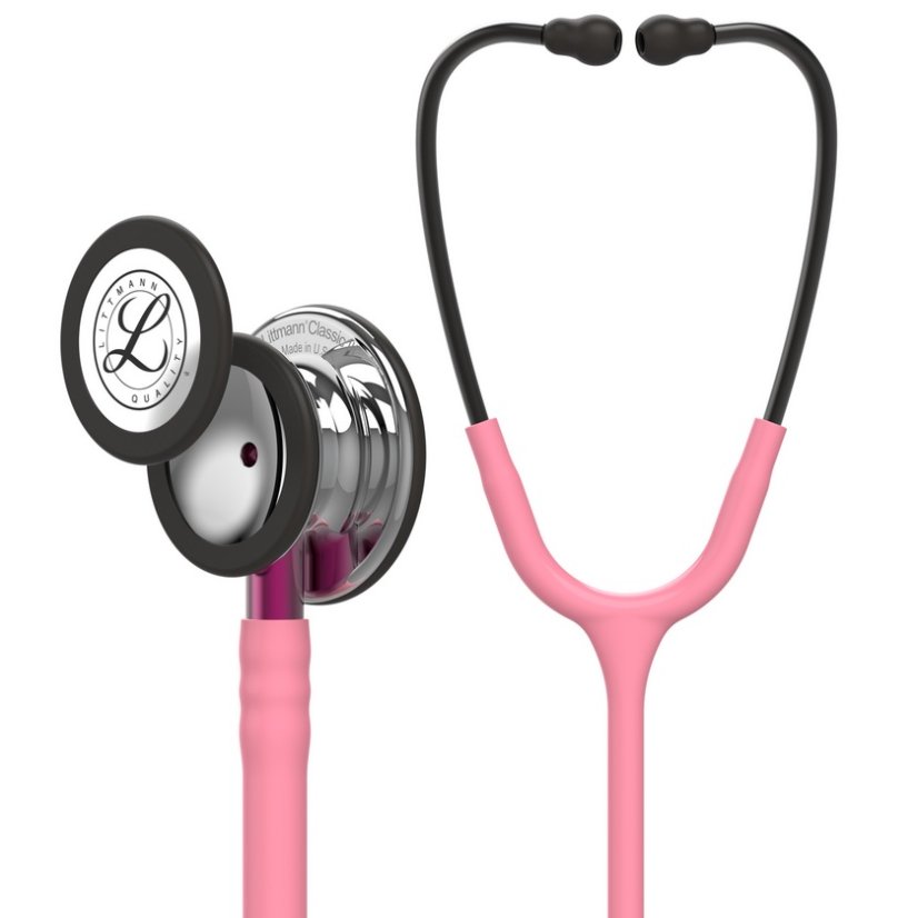 Stetoskop Littmann Classic III - Barva: PEARL PINK & MIRROR (perleťová růžová & zrcadlový snímač)