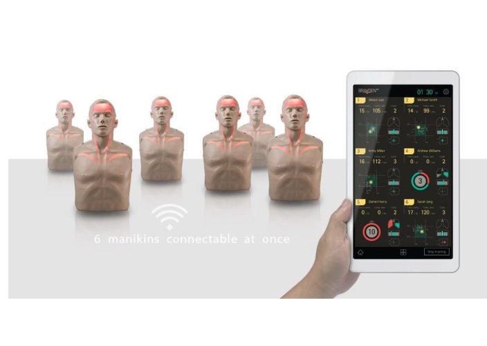 BRAYDEN PRO - figurína s bluetooth aplikací pro rozšířený monitoring KPR