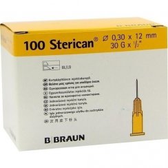 Injekční jehla Sterican 0,3x12 mm 30G čirá 100ks