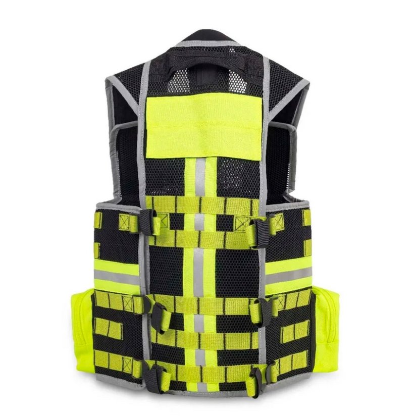 E-VEST'S - záchranářská vesta (odepínatelné kapsy) - Velikost: L/XL červená