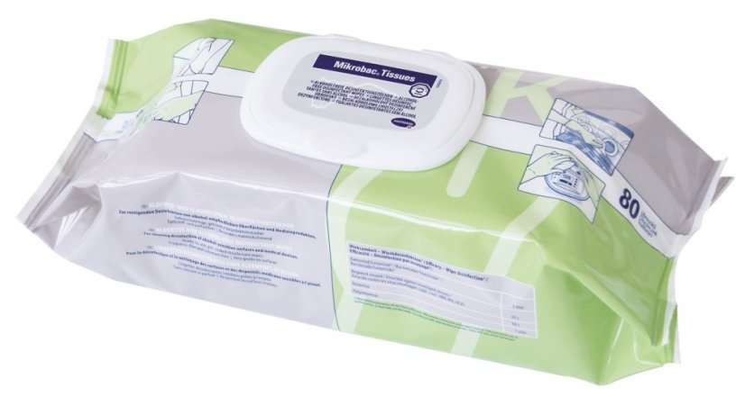 Mikrobac Tissue - desinfekční ubrousky na porvrchy