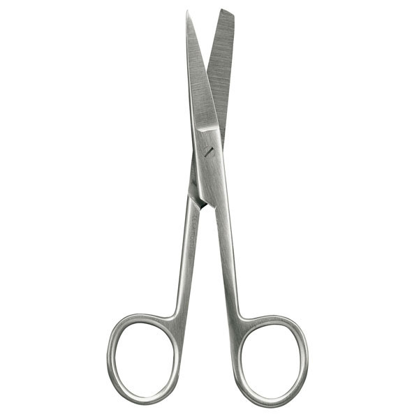 Nůžky chirurgické zahnuté, hrotnato-tupé