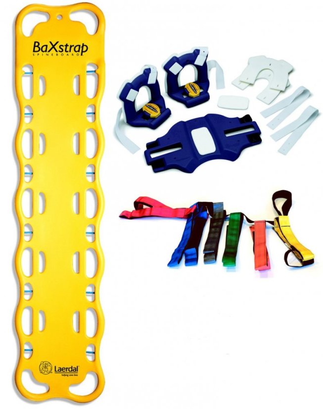 BaXstrap set 2 - s imobilizérem hlavy Speedblocks a SPIDER pásem - Barva: YELLOW (žlutá)