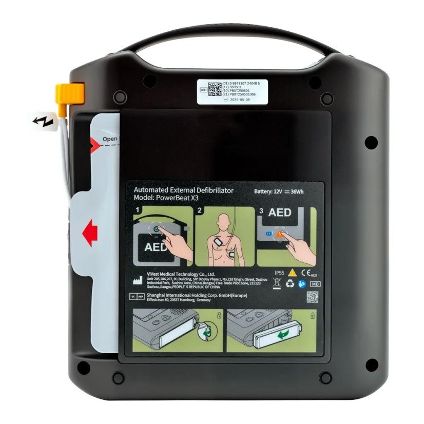 Vivest A1 - AED defibrilátor s dětským módem a univerzálními elektrodami
