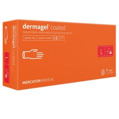 DERMAGEL Coated - latexové rukavice 100 ks