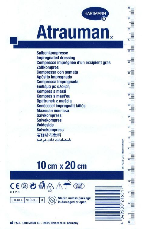 Atrauman 10 x 20 cm 30 ks mastné sterilní krytí