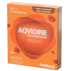 Aqvidine Povidone Iodine 9.5x9.5cm 10ks (exp. 04/2026)