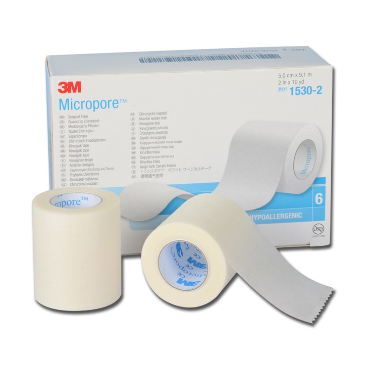 Micropore 3M - náplast cívková papírová - Rozměry: 5 cm x 9,1 m