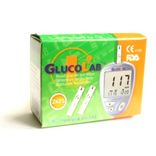 GlucoLab testovací proužky 50 ks