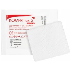 ZARYS KOMPRI lux S - sterilní komprese z gázy 7,5 x 7,5 cm