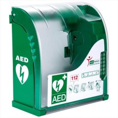 AIVIA 210 OUTDOOR - AED skříňka s alarmem, kódoAED skříňka s alarmem, kódovým zámkem, vyhříváním, trafem a vyhříváním AIVIA 210 OUTDOOR