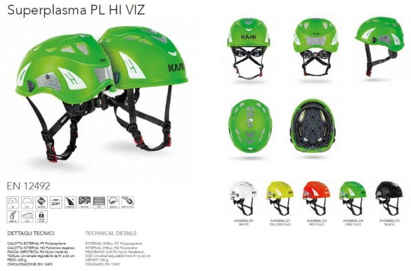Přilba KASK SUPERPLASMA PL HI-VIZ - Barva: BLACK (černá)
