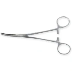 Hemostatické kleště Kelly, zahnuté, 16 cm