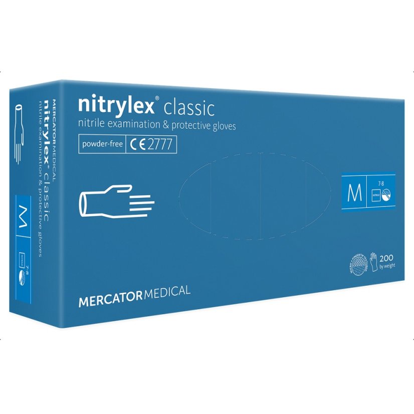 NITRYLEX Classic Blue - nitrilové rukavice 200 ks