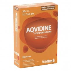 Aqvidine Povidone Iodine 5 x 5 cm 1 ks