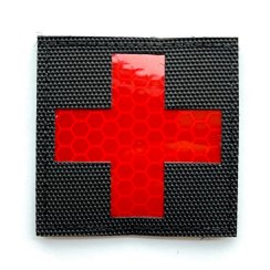Reflexní nášivka Velcro Medic Cross 5 cm