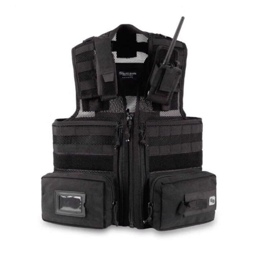 E-VEST'S - záchranářská vesta (přišité přední kapsy) - Velikost: S/M červená