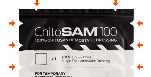 ChitoSAM 100 hemostatické krytí 10x10