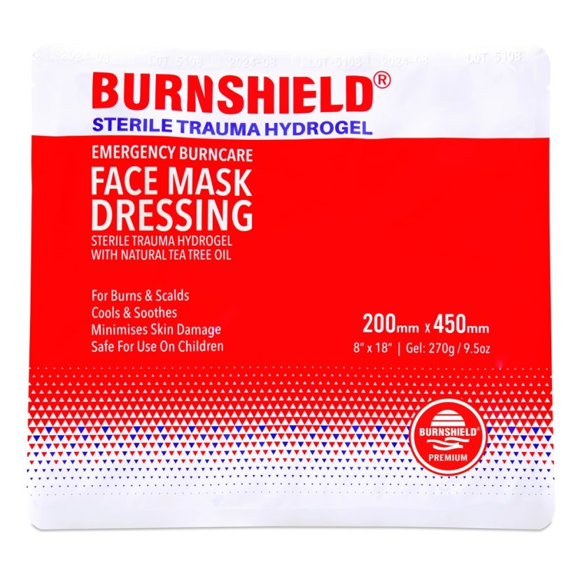 BURNSHIELD obličejové krytí 20 cm x 45 cm